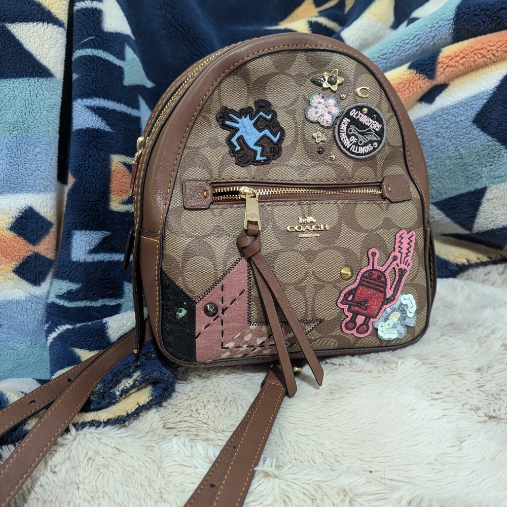 Coach Keith Herring Signature Backpack/Crossbody